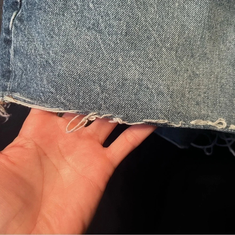 Madewell relaxed denim shorts Size: 30 Color: blue